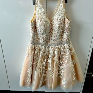 Custom Made Lace Mini Dress